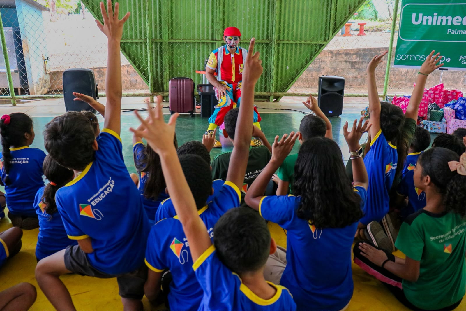 Dia C Unimed leva alegria e solidariedade às crianças da Escola Aprígio Thomás, no Tocantins