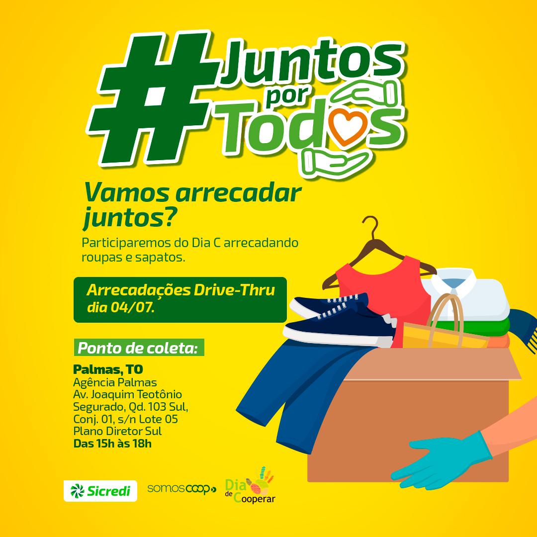 Em celebração ao Dia C, cooperativa tocantinense promove drive-thru solidário
