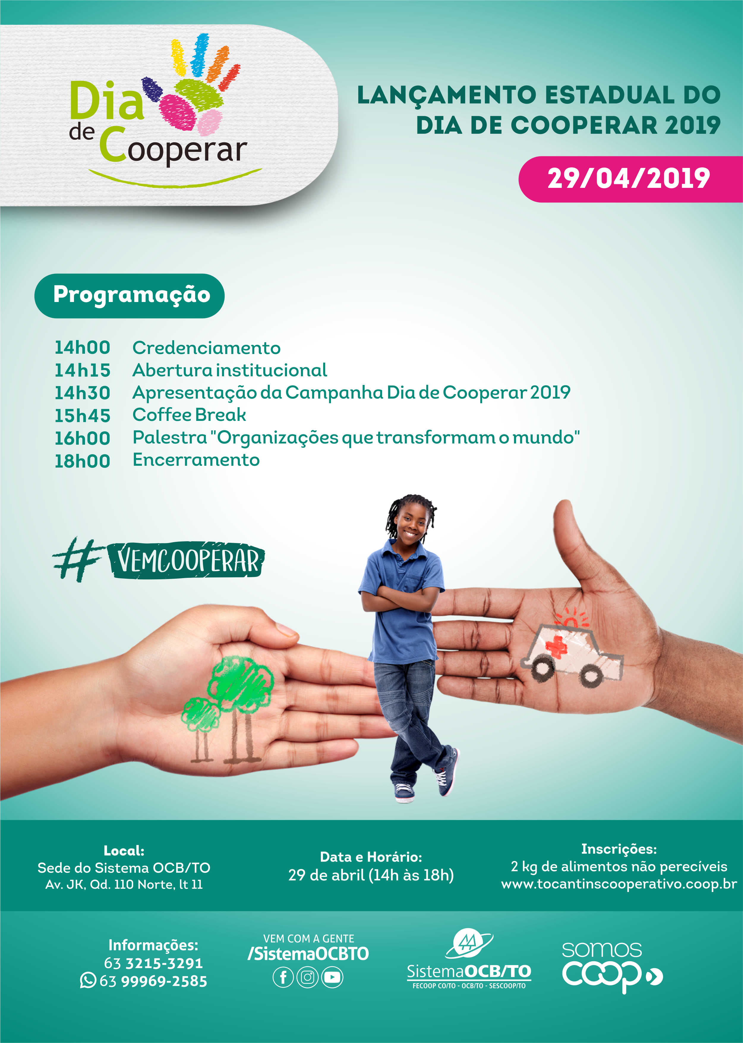 Lançamento Estadual do Dia de Cooperar 2019