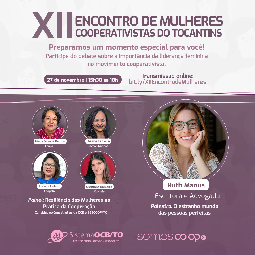 Mulheres na liderança: XII Encontro de Mulheres Cooperativistas acontece na próxima sexta, 27