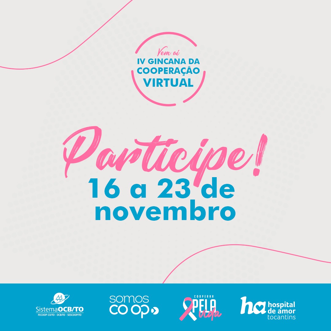 Já se inscreveu na IV Gincana da Cooperação Virtual?