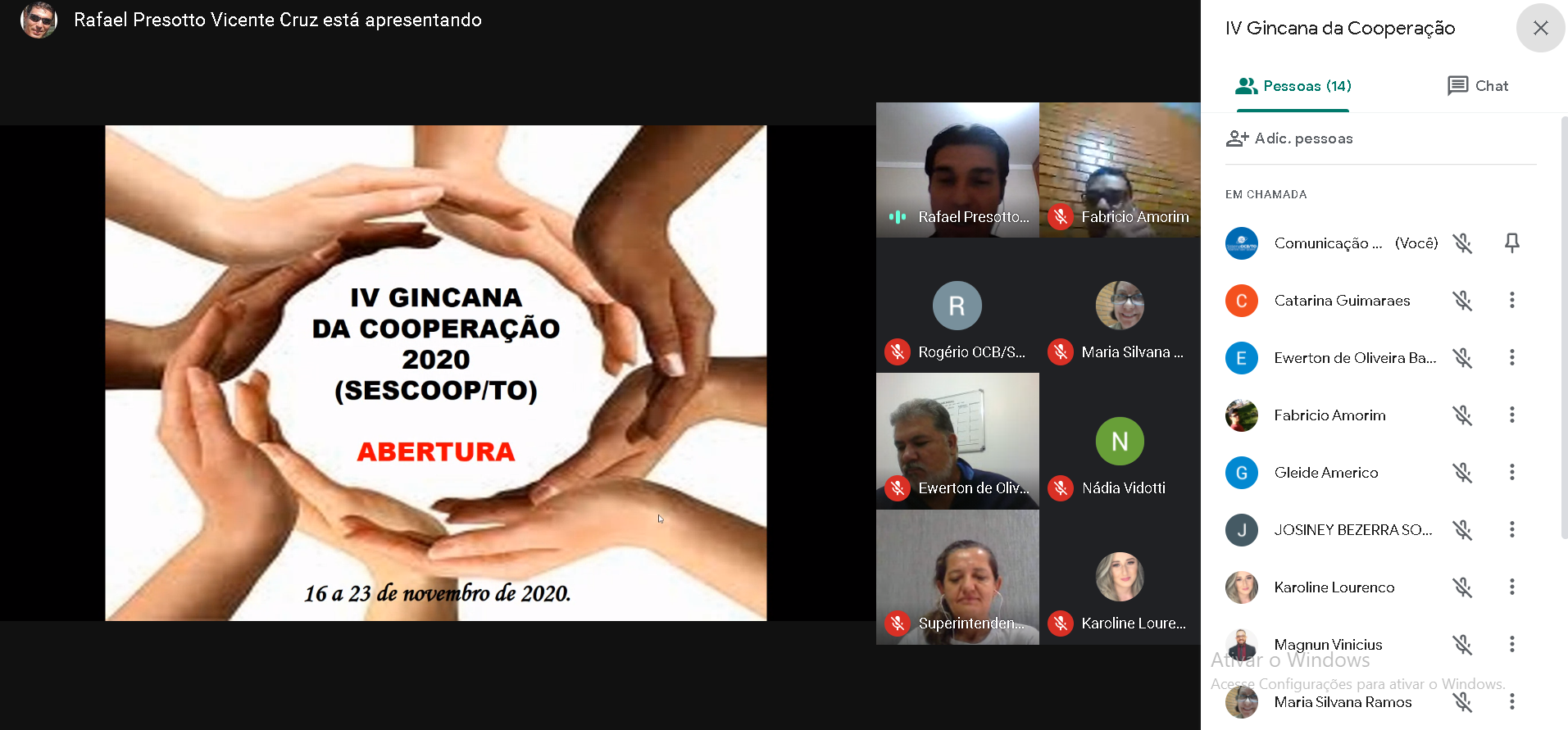 Mais de 60 cooperados participam da IV Gincana da Cooperação Virtual promovida pelo Sistema OCB/TO