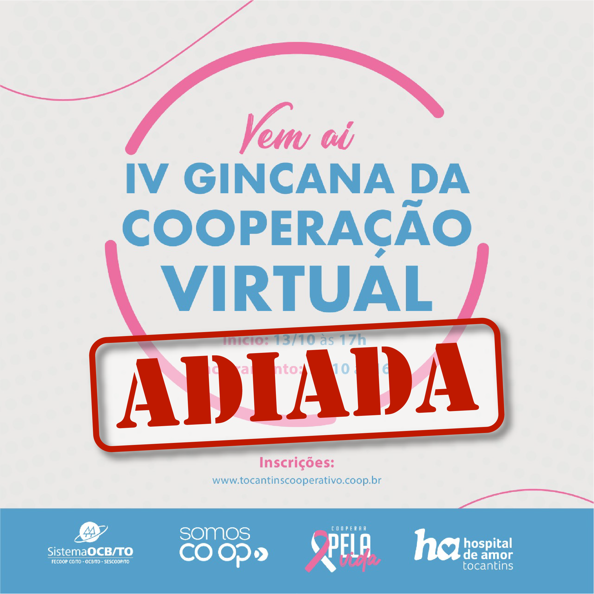 IV Gincana Cooperativa Virtual é adiada para novembro